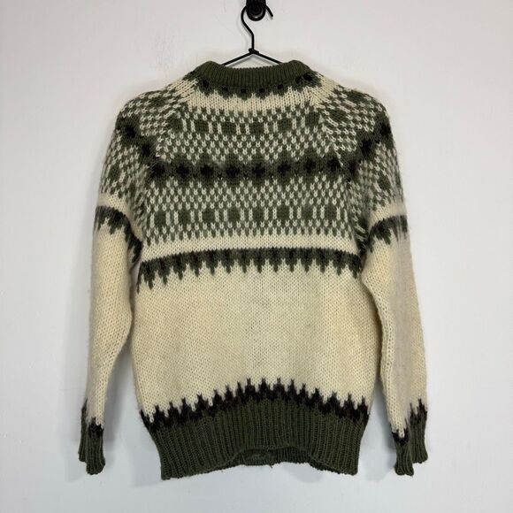 Cheviot Crafts Vintage Fair Isle Wool Cardigan Sweater XS - Picture 2 of 4